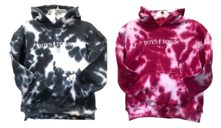 Youth Tie Dye Hooded Pullover