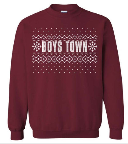 Boys Town Faux Stitched Sweatshirt