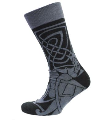 Book of Kells Celtic Socks - Grey