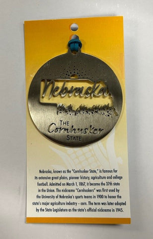 Nebraska Cornhuskers Metal Ornament