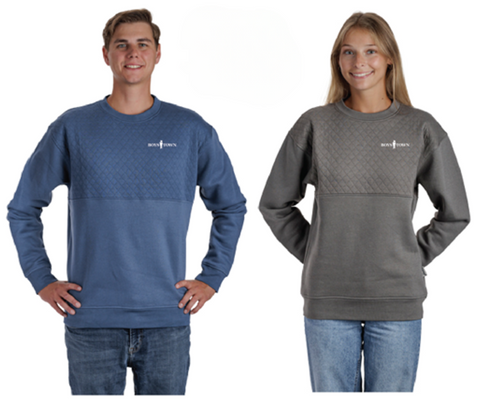 Boys Town Quilted Crew Neck Sweatshirt