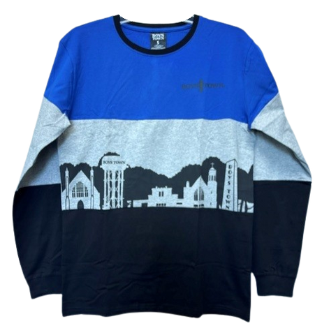 Boys Town Skyline Unisex Long Sleeve T-shirt