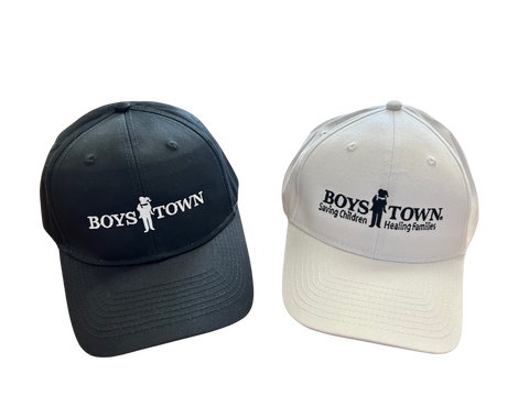 Boys Town Logo Baseball Cap - Black or White
