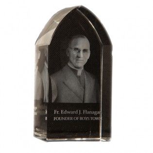 Father Flanagan Etched Glass