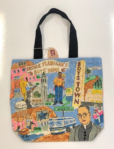 Boys Town Canvas Shopper Tote Bag