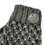Grey/Silver Lurex Knitted Gloves