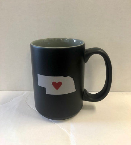 Nebraska Heart Coffee Mug