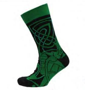 Book of Kells Celtic Socks - Green