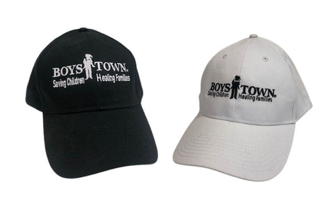 Boys Town Logo Baseball Cap - Black or White